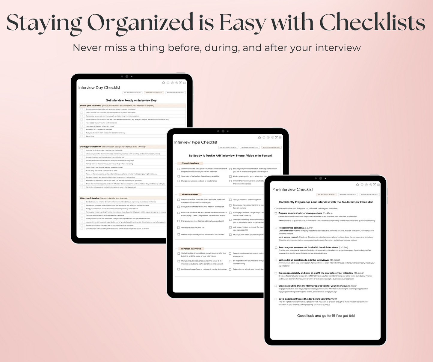 Mindsprout Interview Planner: Less stress. More confidence!