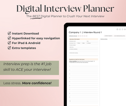 Mindsprout Interview Planner: Less stress. More confidence!