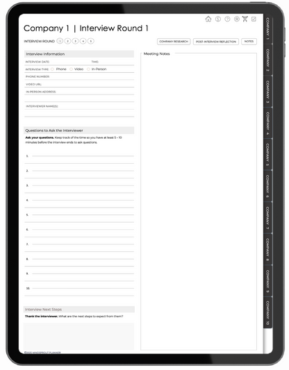 Mindsprout Interview Planner: Less stress. More confidence!