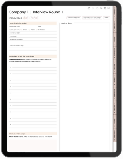 Mindsprout Interview Planner: Less stress. More confidence!