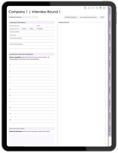 Mindsprout Interview Planner: Less stress. More confidence!