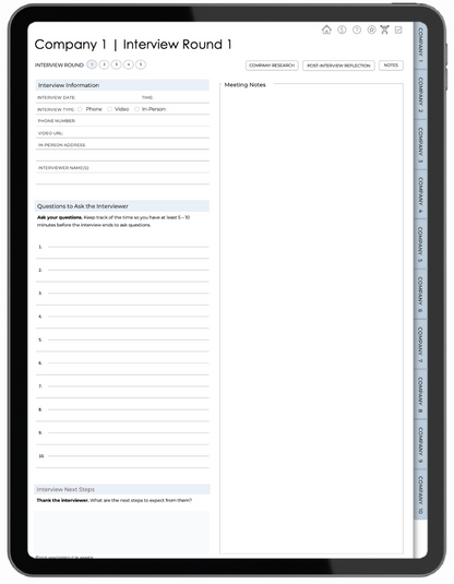 Mindsprout Interview Planner: Less stress. More confidence!